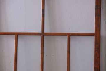 アンティーク　春慶塗が美しい上質なガラス戸2枚セット