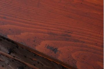 アンティーク家具　古民具・骨董　大きな金具の時代箪笥ローボード(ローチェスト)