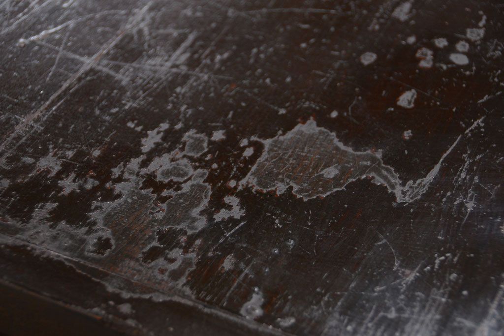 アンティーク家具　古民具・骨董　前面欅材!巾着型金具の松本帳場箪笥