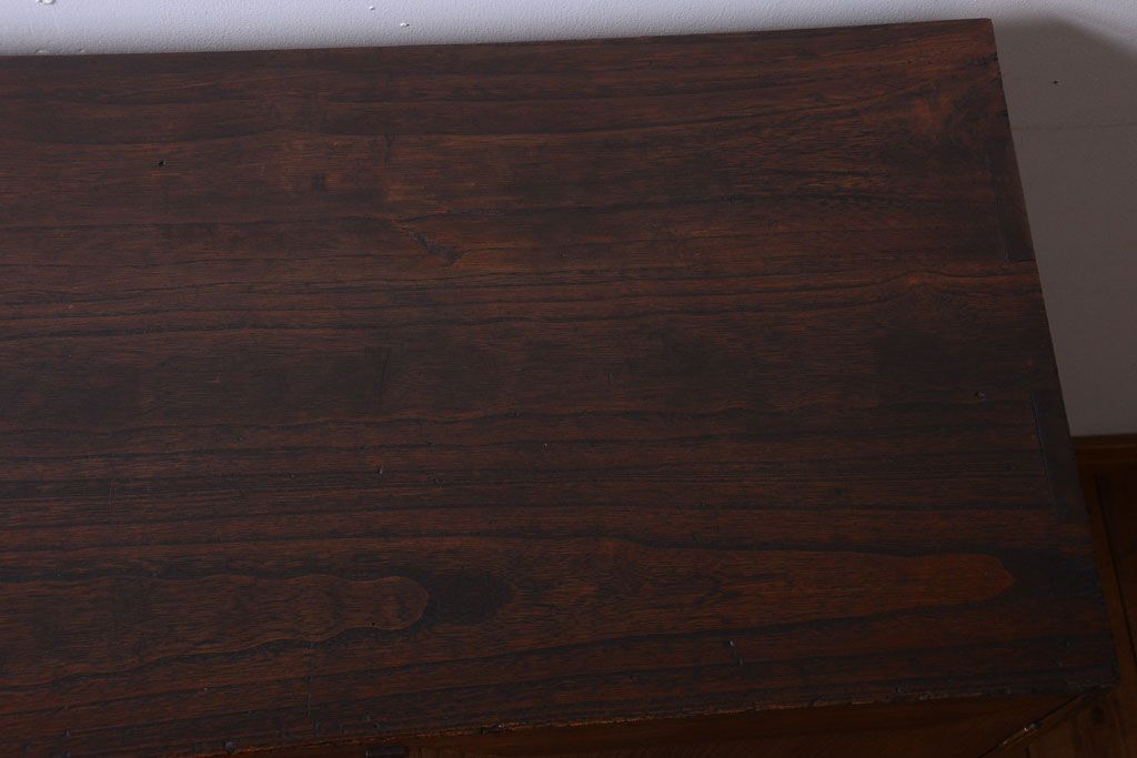 アンティーク家具　和製アンティーク　引き出し2杯付き!古い桐材の戸棚