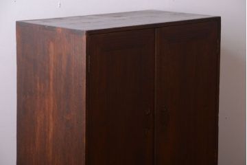 アンティーク家具　和製アンティーク　引き出し2杯付き!古い桐材の戸棚