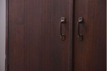 アンティーク家具　和製アンティーク　引き出し2杯付き!古い桐材の戸棚