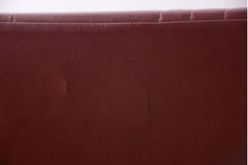 レトロ家具　アンティーク　昭和レトロな3人掛け鉄脚ベンチ