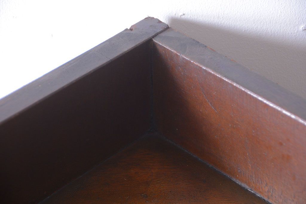 アンティーク家具　アンティーク　古い木のコーナーディスプレイラック(飾り棚)