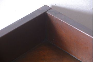 アンティーク家具　アンティーク　古い木のコーナーディスプレイラック(飾り棚)