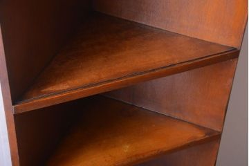 アンティーク家具　アンティーク　古い木のコーナーディスプレイラック(飾り棚)