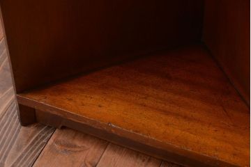 アンティーク家具　アンティーク　古い木のコーナーディスプレイラック(飾り棚)