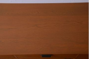 アンティーク家具　アンティーク　ネームプレート付き!天板ナラ材の9杯ドロワー(間仕切り・カウンター)
