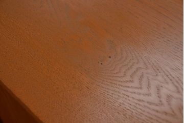 アンティーク家具　アンティーク　ネームプレート付き!天板ナラ材の9杯ドロワー(間仕切り・カウンター)