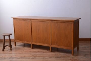 アンティーク家具　アンティーク　ネームプレート付き!天板ナラ材の9杯ドロワー(間仕切り・カウンター)