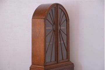 アンティーク家具　イギリスアンティーク　オーク材製アールデコ調のブックケース(本箱)