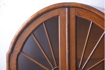 アンティーク家具　イギリスアンティーク　オーク材製アールデコ調のブックケース(本箱)