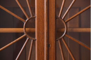 アンティーク家具　イギリスアンティーク　オーク材製アールデコ調のブックケース(本箱)