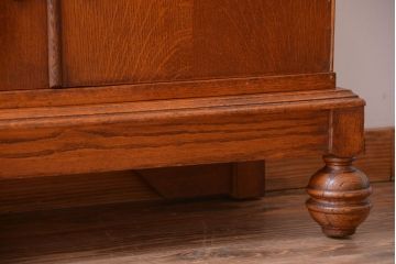 アンティーク家具　イギリスアンティーク　オーク材製アールデコ調のブックケース(本箱)