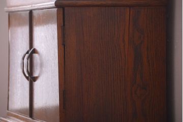 アンティーク家具　イギリスアンティーク　オーク材製アールデコ調のブックケース(本箱)