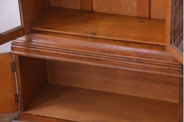 アンティーク家具　イギリスアンティーク　オーク材製アールデコ調のブックケース(本箱)