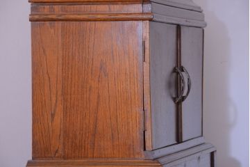 アンティーク家具　イギリスアンティーク　オーク材製アールデコ調のブックケース(本箱)