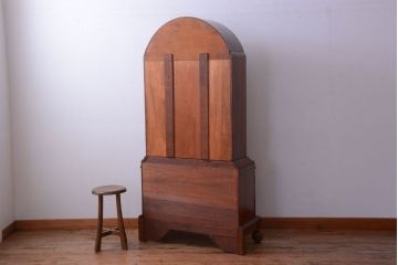 アンティーク家具　イギリスアンティーク　オーク材製アールデコ調のブックケース(本箱)