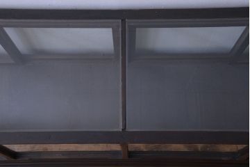 【K様ご成約済・ご決済用】和製アンティーク　とても背の低い古い木のショーケース(ガラスケース)