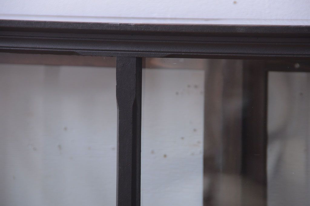 【K様ご成約済・ご決済用】和製アンティーク　とても背の低い古い木のショーケース(ガラスケース)