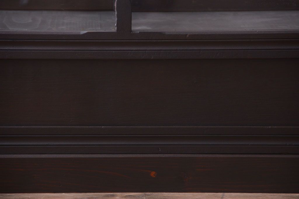 【K様ご成約済・ご決済用】和製アンティーク　とても背の低い古い木のショーケース(ガラスケース)