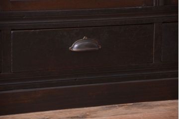 【K様ご成約済・ご決済用】和製アンティーク　とても背の低い古い木のショーケース(ガラスケース)