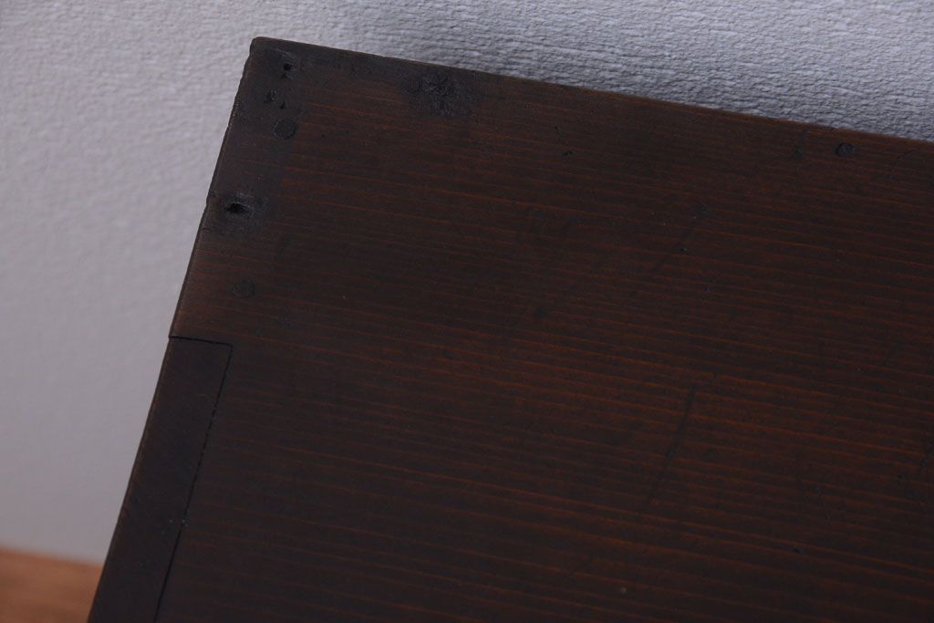 アンティーク家具　古民具・骨董　シンプルで小さなアンティーク帳場箪笥