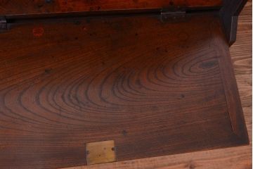 アンティーク家具　古民具・骨董　総欅材の和製アンティークライティングビューロー