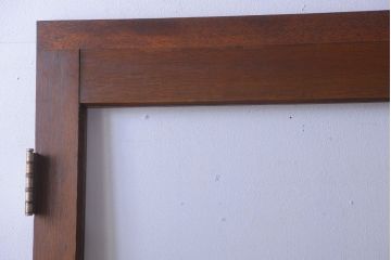 和製アンティーク　大きなガラス面の古い木製ドア