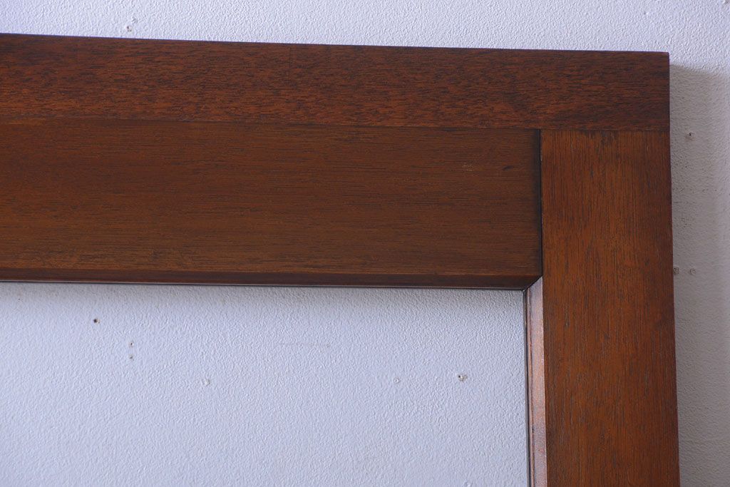 和製アンティーク　大きなガラス面の古い木製ドア