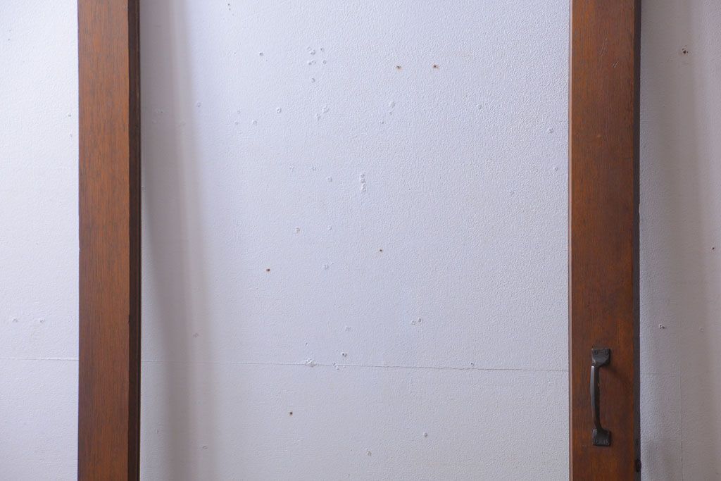 和製アンティーク　大きなガラス面の古い木製ドア