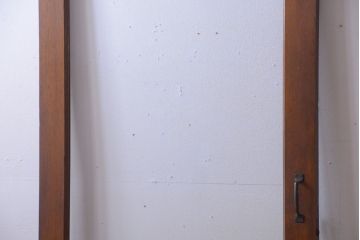 和製アンティーク　大きなガラス面の古い木製ドア