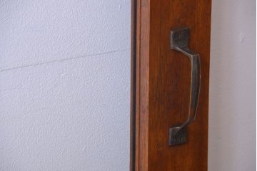 和製アンティーク　大きなガラス面の古い木製ドア