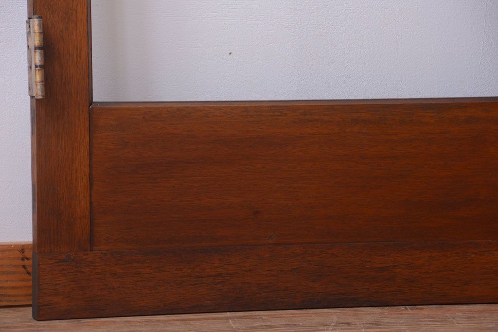 和製アンティーク　大きなガラス面の古い木製ドア