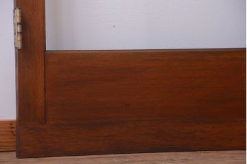 和製アンティーク　大きなガラス面の古い木製ドア