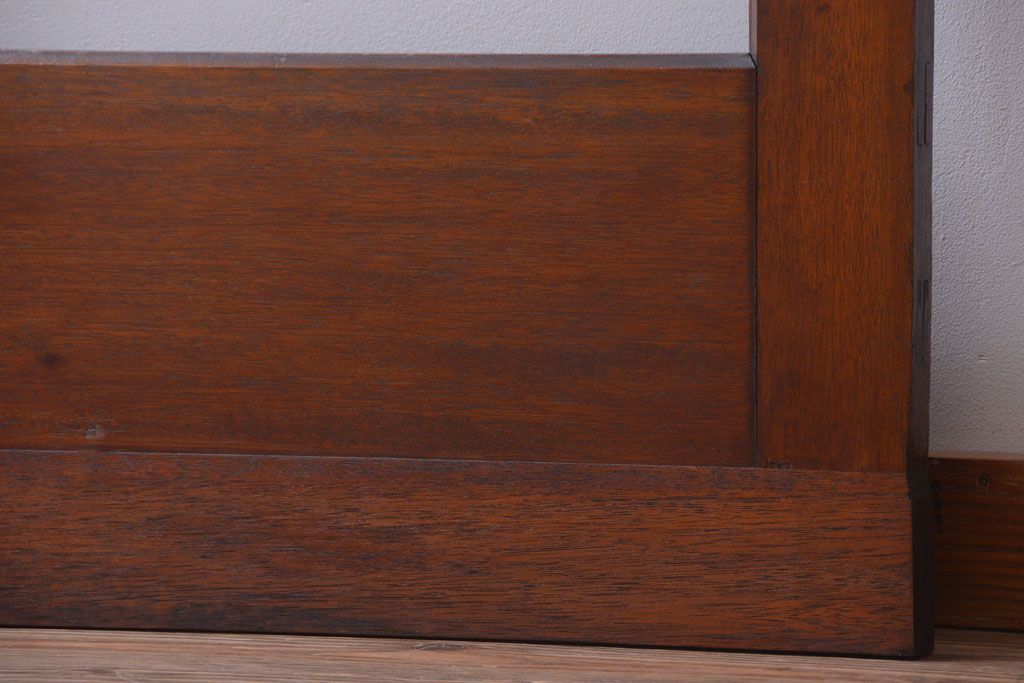 和製アンティーク　大きなガラス面の古い木製ドア