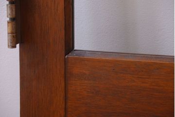 和製アンティーク　大きなガラス面の古い木製ドア