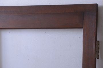 和製アンティーク　大きなガラス面の古い木製ドア