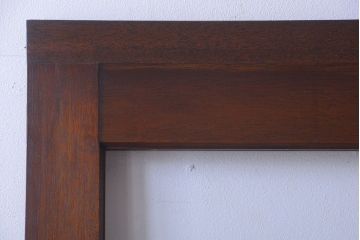 和製アンティーク　大きなガラス面の古い木製ドア