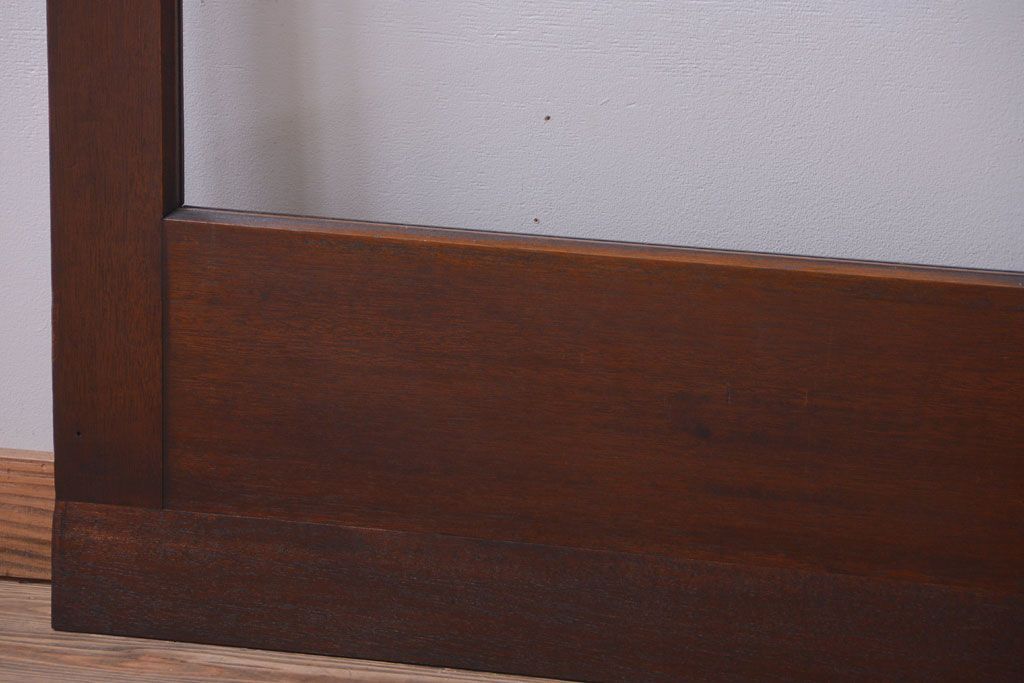 和製アンティーク　大きなガラス面の古い木製ドア