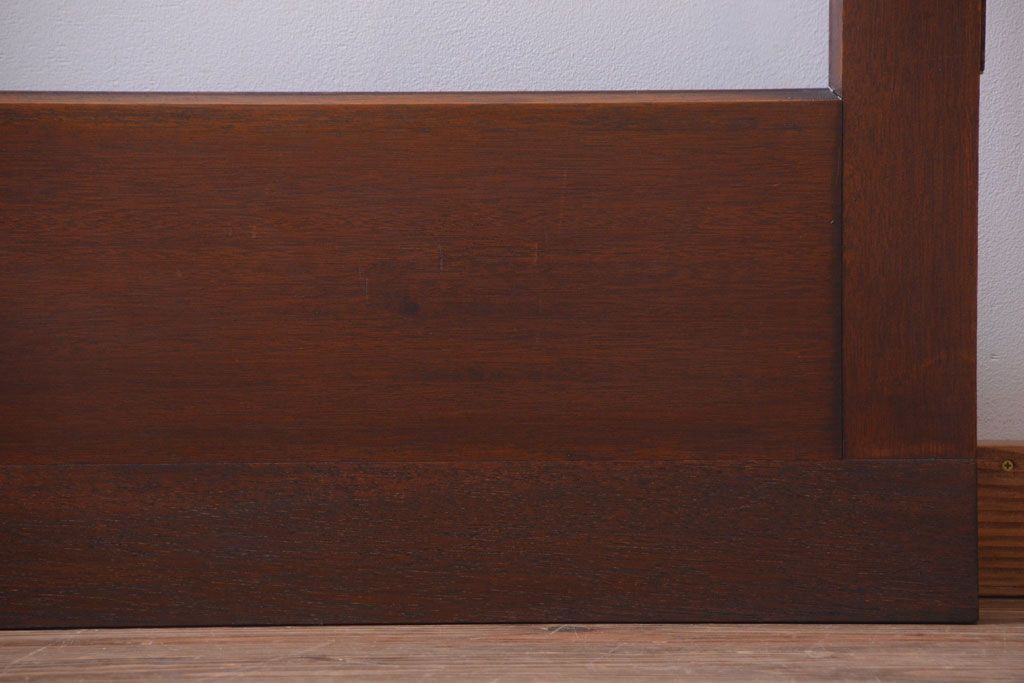 和製アンティーク　大きなガラス面の古い木製ドア