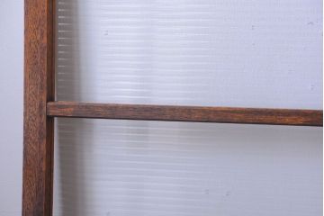 アンティーク　シンプルでおしゃれなモールガラス入り引き戸4枚セット