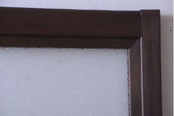 古民具・骨董　ダイヤガラス入り!アンティーク舞良戸(引き戸)(1)