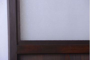 古民具・骨董　ダイヤガラス入り!アンティーク舞良戸(引き戸)(1)