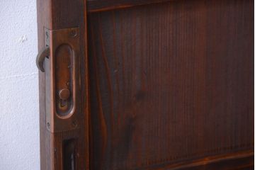 古民具・骨董　ダイヤガラス入り!アンティーク舞良戸(引き戸)(1)