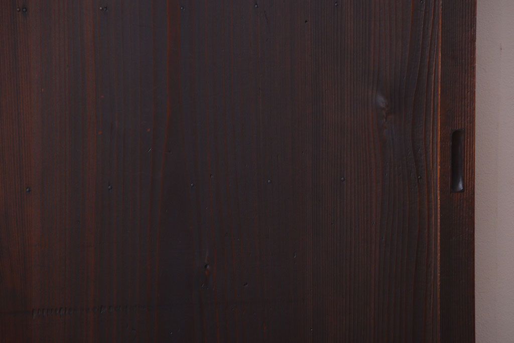 古民具・骨董　ダイヤガラス入り!アンティーク舞良戸(引き戸)(1)