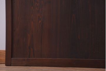 古民具・骨董　ダイヤガラス入り!アンティーク舞良戸(引き戸)(1)