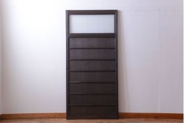 古民具・骨董　ダイヤガラス入り!アンティーク舞良戸(引き戸)(2)