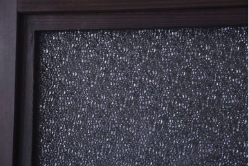 古民具・骨董　ダイヤガラス入り!アンティーク舞良戸(引き戸)(2)