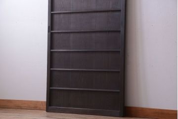 古民具・骨董　ダイヤガラス入り!アンティーク舞良戸(引き戸)(2)